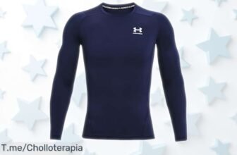 Camiseta compresiva Under Armour hombre UA HG Comp LS con protección solar y secado rápido, ahora rebajada a precio loco ¡solo quedan pocas unidades, no te quedes sin la tuya!