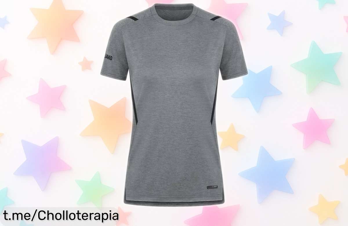 Camiseta de entrenamiento Jako Challenge para mujer con diseño fresco y calidad top ahora rebajada a un precio que no volverás a ver, ¡un super chollo para destacar mientras te mueves rápido y elegante! Corre porque vuelan las unidades.