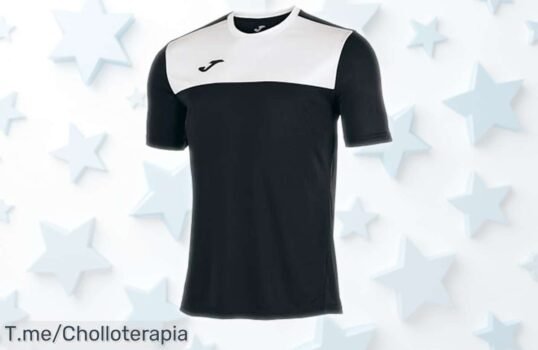 Camiseta deportiva Joma Winner con secado rápido y diseño libre, rebajada temporalmente para que disfrutes entrenos sin sudor ni olores no esperes más este ofertón vuela ya