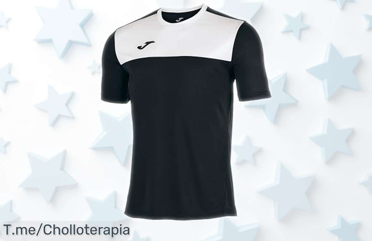 Camiseta deportiva Joma Winner con secado rápido y diseño libre, rebajada temporalmente para que disfrutes entrenos sin sudor ni olores no esperes más este ofertón vuela ya