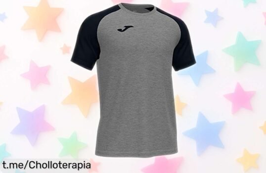 Camiseta deportiva Joma ligera y transpirable con secado rápido y diseño antirozaduras a precio rebajado chollazo que vuela no dejes escapar esta oferta limitada para entrenar sin mal olor ni parones