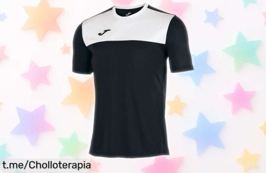 Camiseta deportiva Joma para hombre con secado rápido y control de olores rebajada a precio loco ¡super chollo que no puedes dejar pasar para entrenar cómodo ya!