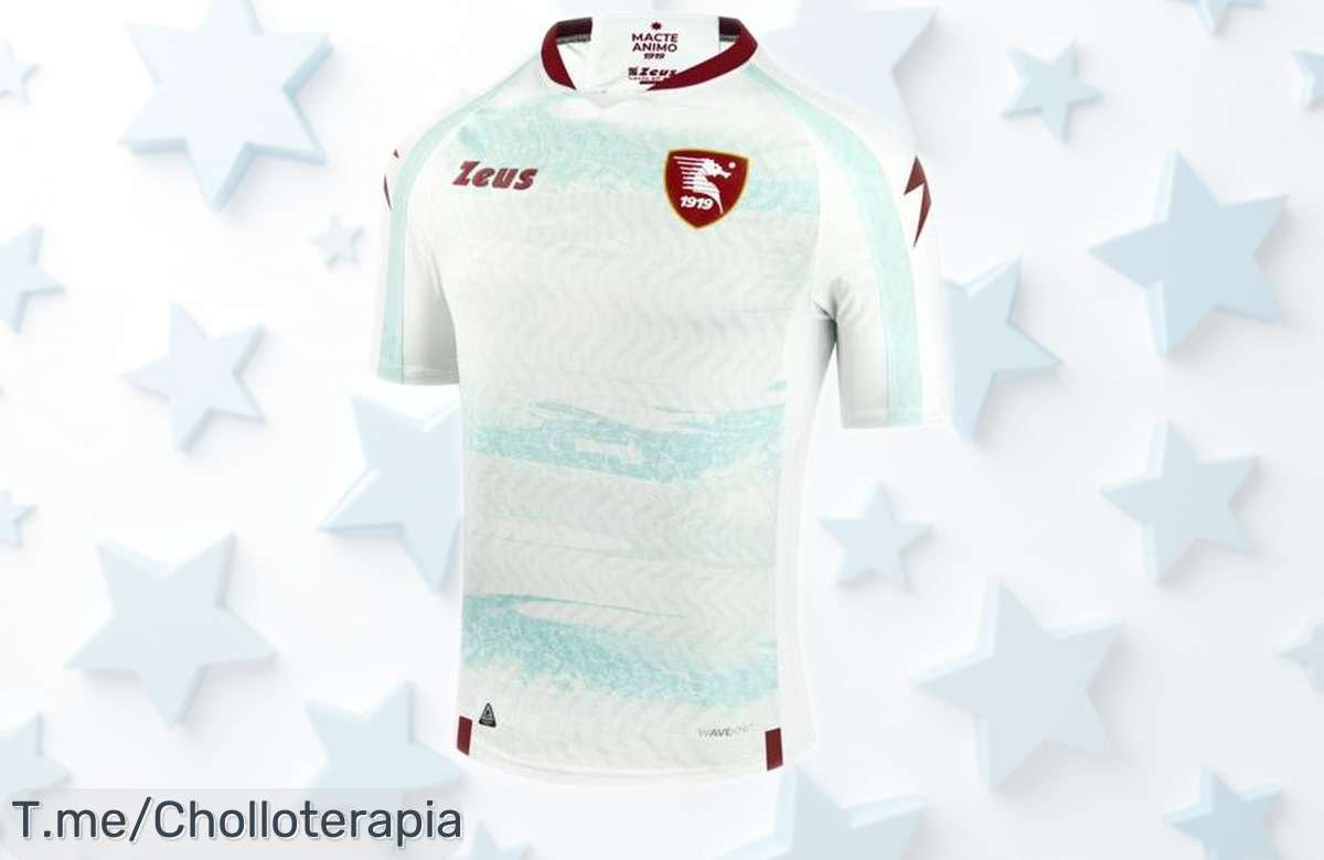 Camiseta segunda equipación blanca US Salernitana 1919 Zeus con rebaja espectacular, un super chollo para fans que quieren lucir auténticos, queda muy poco tiempo ¡No lo dejes escapar!