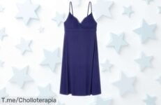 Camisón para mujer maternity Women’Secret azul con tejido soft, diseño especial para mamás y precio rebajado ¡una oferta limitada que vuela rápido!