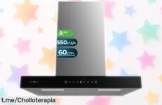 Campana extractora Cecotec Bolero Flux TT 605500 con control táctil y succión potente rebajada para que no digas después que la dejaste escapar ¡un super chollo único por tiempo limitado!