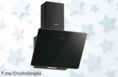 Campana extractora Comfee' ANGJ64B60 con succión brutal de 400m³-h y diseño en vidrio negro rebajada a precio loco corre por este super chollo con filtros fáciles que desaparece rápido