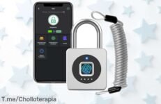 Candado de huella Eseesmart súper resistente y ultra rápido en desbloqueo con batería duradera precio rebajado que tienes que conseguir ya antes de que se agoten las unidades