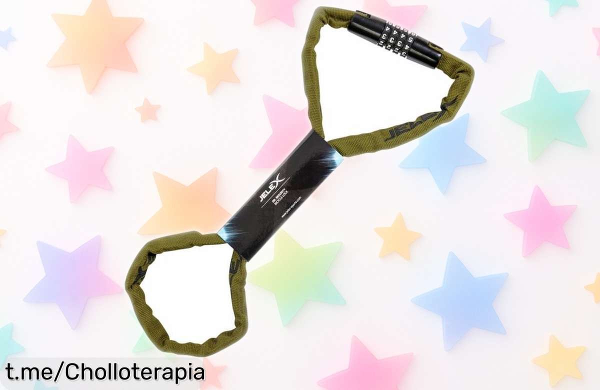 Candado para bici verde militar Jelex Dr.Security con precio rebajado y máxima protección, una oferta brutal que vuela rápido ¡No pierdas tiempo y asegura tu bici hoy mismo!