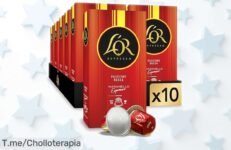 Cápsulas café L’OR Maranello espresso con sabor intenso y notas de frutos rojos y chocolate, guardando un precio rebajado que no puede esperar 100 unidades para tu mejor desayuno ¡Rápido, quedan pocas!