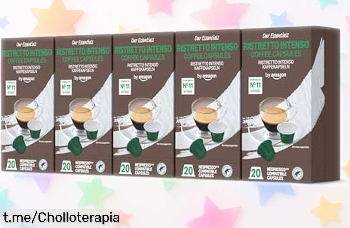 Cápsulas de café Amazon Ristretto Intenso compatibles con Nespresso 100 unidades rebajadas por tiempo limitado para saborear un café potente y barato ¡Date prisa que vuelan!