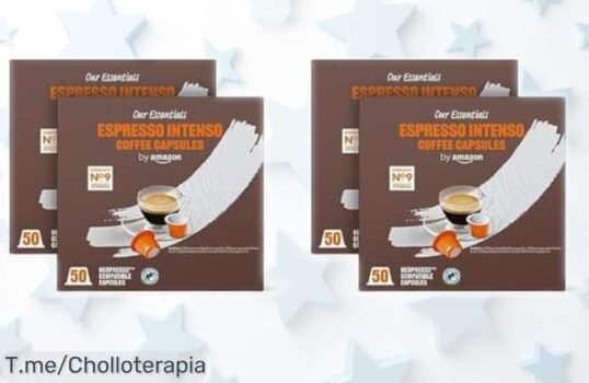 Cápsulas de café espresso intenso con mezcla 50% arábica y 50% robusta tostadas en Bélgica, sabor fuerte y cuerpo potente, precio rebajado en pack gigante de 200 unidades que no puedes dejar escapar ¡corre que vuelan!