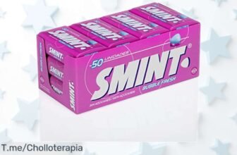 Caramelos Smint Tin Bubblefresh sin azúcar con golpe de frescura que arrasa, 12 unidades listas para refrescarte a tope ¡precio rebajado de locura solo por poco tiempo, corre y no te quedes sin tu super chollo!