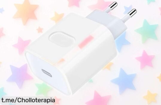 Cargador USB C Sewowibo 20W súper rápido para iPhone e iPad con precio rebajado espectacular que no dura mucho, ¡corre antes de que se esfume este ofertón!