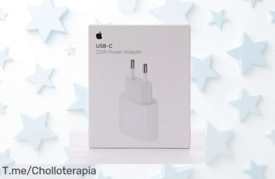 Cargador rápido Apple USB-C 20W para iPhone y iPad Pro con precio rebajado increíble carga en segundos ¡Oferta limitada que vuela corre ya antes de que se acabe este super chollo!
