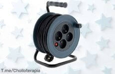 Carrete alargador doméstico Zenitech 15m con diseño top y súper práctico, rebajado a un precio loco que no dura – ¡corre antes de que se agote este ofertón!
