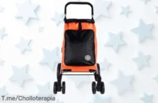 Carro de compra plegable cofan con 6 ruedas de aluminio super ligero y resistente, ahora a precio rebajadísimo para que tus compras sean un paseo sin esfuerzo ¡Date prisa que quedan poquísimos!