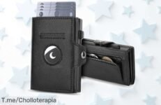 Cartera para hombre BAIGIO con bloqueo RFID súper chollo, espacio para 8 tarjetas y precio rebajado; una oferta que vuela y no puedes dejar escapar ya mismo