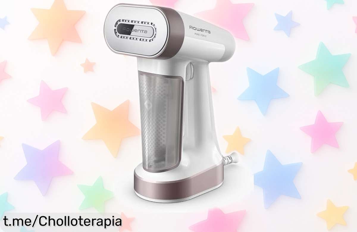 Cepillo de vapor y plancha 2 en 1 Rowenta DR8720F0 con vapor potente que quita arrugas al instante, depósito XXL para no parar y modos súper fáciles; precio rebajadísimo solo por tiempo limitado ¡no dejes que se escape este mega ofertón!