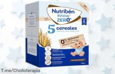 Cereales Nutribén Zero 0% sin azúcares ni artificios, con un 99,2% ingredientes puros para tu bebé desde 6 meses, precio rebajado que no dura mucho ¡aprovecha esta oferta única antes de que se acabe!