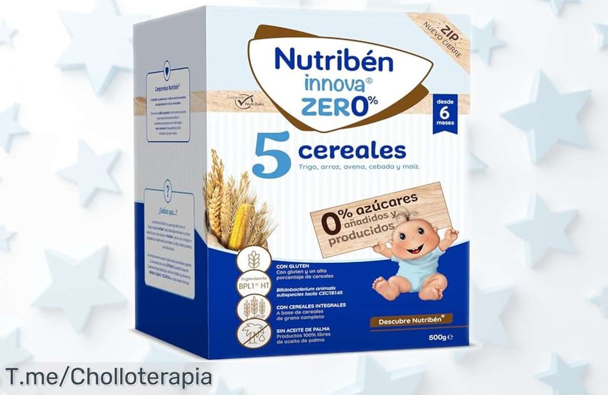 Cereales Nutribén Zero 0% sin azúcares ni artificios, con un 99,2% ingredientes puros para tu bebé desde 6 meses, precio rebajado que no dura mucho ¡aprovecha esta oferta única antes de que se acabe!