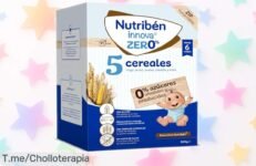 Cereales Nutriben Zero sin azúcares añadidos para bebés desde 6 meses a precio rebajado chollazo irresistible para mimar su alimentación saludablemente ¡date prisa que vuelan!