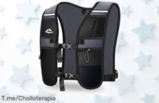 Chaleco running Rolgno con hidratación de 2L, súper ligero y ajustable para ciclismo y montaña rebajado a precio muy bajo corre que vuelan las unidades