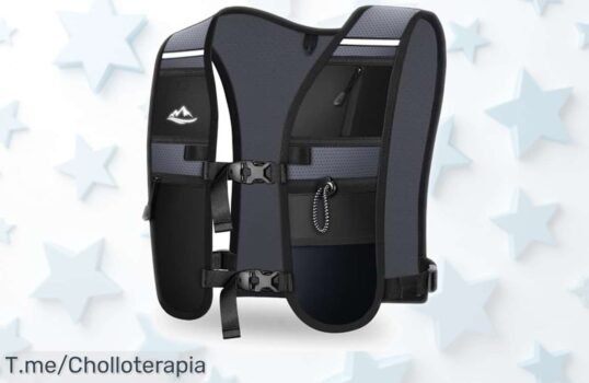 Chaleco running Rolgno con hidratación de 2L, súper ligero y ajustable para ciclismo y montaña rebajado a precio muy bajo corre que vuelan las unidades