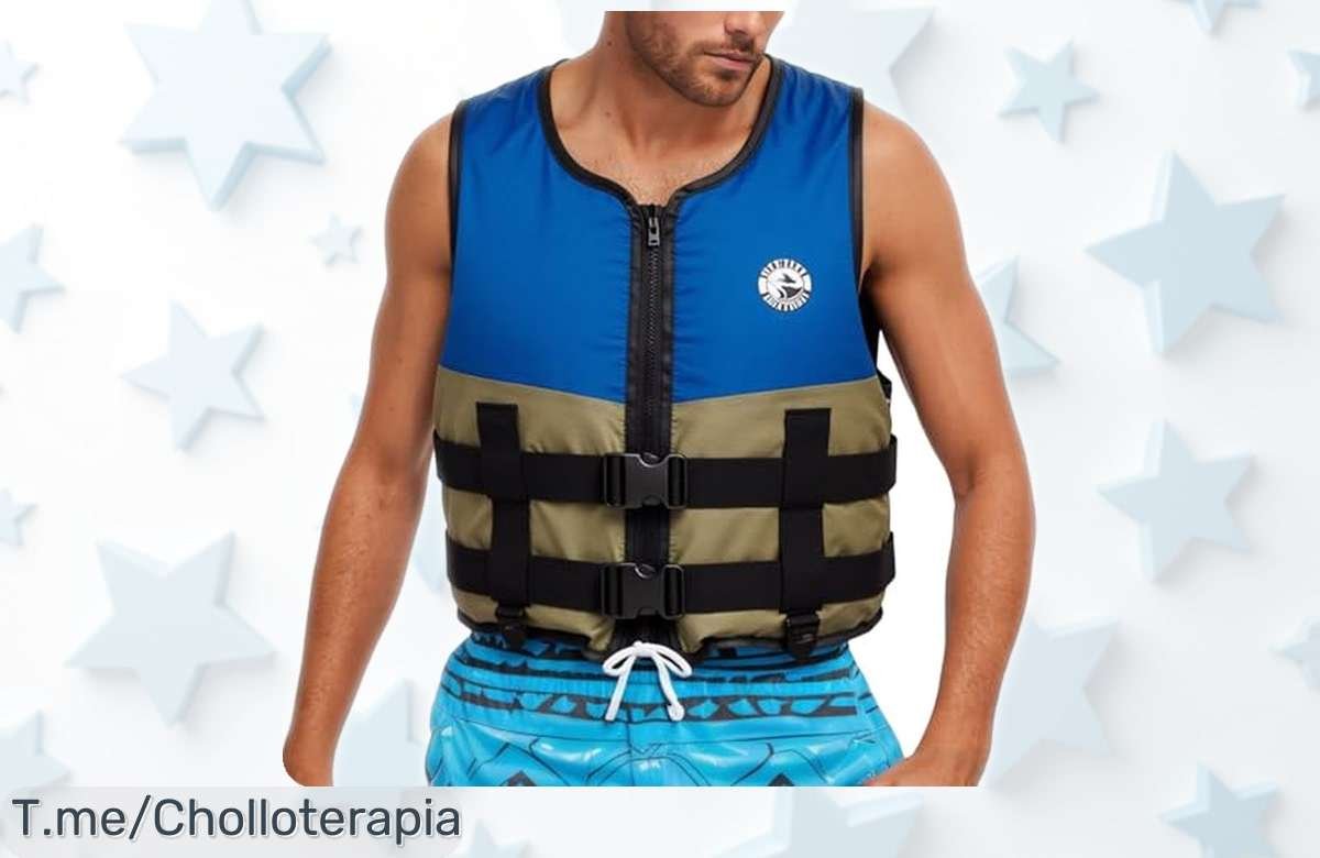 Chaleco salvavidas para adulto con caída de precio brutal, ideal para kayak y snorkel; suma seguridad y flotabilidad en un precio muy bajo que no querrás dejar escapar ¡Corre que vuelan las unidades!