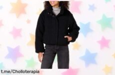 Chaqueta acolchada Amazon Essentials para mujer con forro osito Sherpa súper calentita y ajuste perfecto rebajada a precio loco ¡Corre que vuelan, esta oportunidad única no espera!