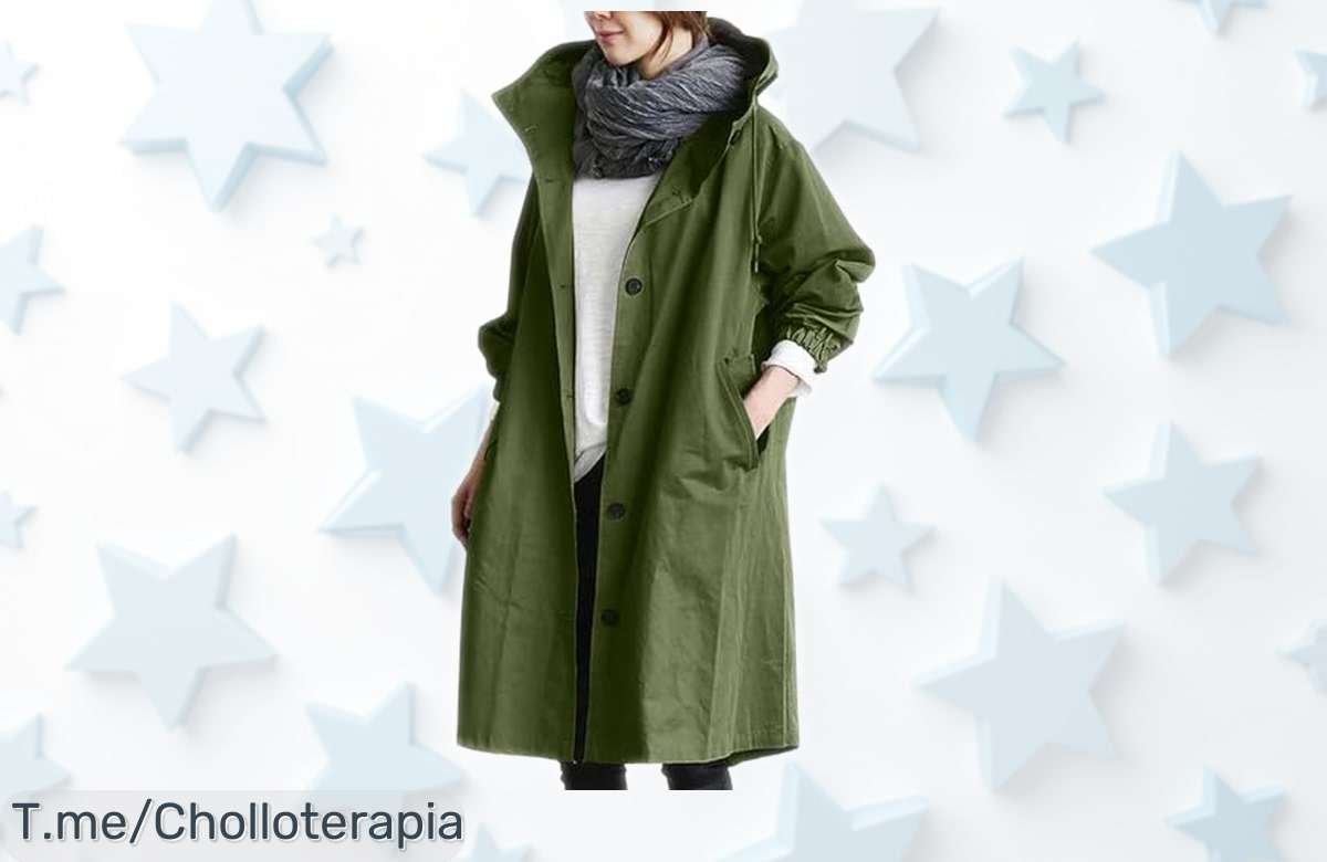 Chaqueta cortavientos de mujer ligera y plegable con capucha, ¡un descuentazo brutal que baja su precio más que nunca! Perfecta para planes al aire libre y lista para llevar siempre contigo, aprovecha esta oferta limitada antes de que se agote.