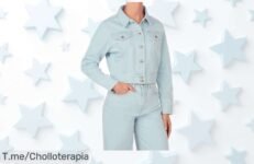Chaqueta cropped en azul denim Pepe Jeans con calidad top y resistencia brutal rebajada, un ofertón irrepetible para lucir estilo único hoy mismo ¡No dejes que se escape esta caída de precio limitada!