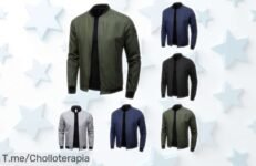 Chaqueta ligera para hombre con costuras reforzadas y bolsillos prácticos a precio rebajado aprovecha este super chollo solo por tiempo limitado