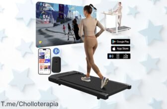 Cinta de correr 2 en 1 con motor potente y pantalla digital rebajada por tiempo limitado ¡un super chollo que resiste hasta 300 libras para que quemes calorías sin salir de casa! Corre o camina ya antes que se acabe este ofertón exclusivo