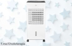 Climatizador evaporativo ERA 6L con ionización avanzada y mando a distancia fresquito al toque, 3 velocidades y temporizador incluido precio rebajado para un verano sin calor ¡no lo dejes escapar que vuelan!