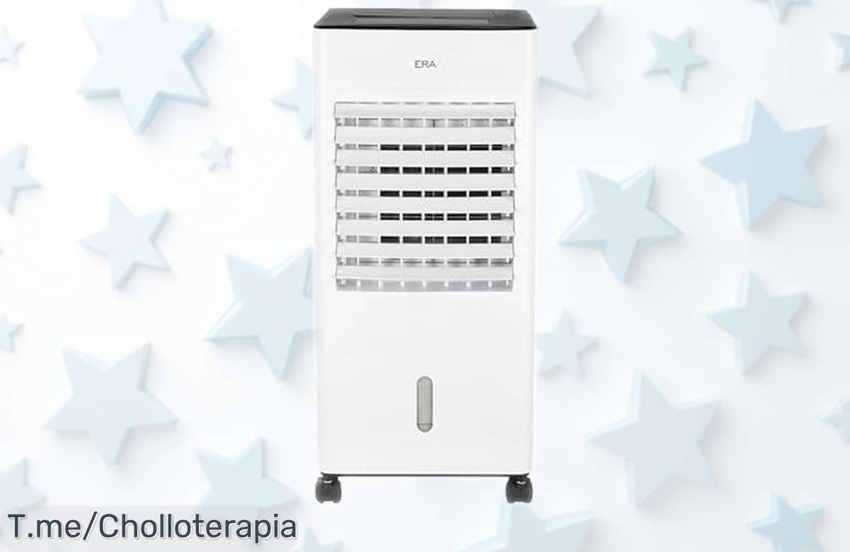 Climatizador evaporativo ERA 6L con ionización avanzada y mando a distancia fresquito al toque, 3 velocidades y temporizador incluido precio rebajado para un verano sin calor ¡no lo dejes escapar que vuelan!