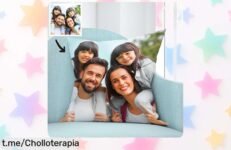 Cojín personalizado con foto grande, diseño súper original que sacará sonrisas — precio rebajado por tiempo limitado para que no te quedes sin el tuyo ¡aprovecha ya esta oferta única!