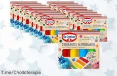 Colorantes alimentarios Dr Oetker con 17 tonos vibrantes para llenar de diversión tus postres, ¡un precio rebajado que vuela! Fácil uso y combinaciones infinitas, no dejes escapar este ofertón antes que se acabe la magia