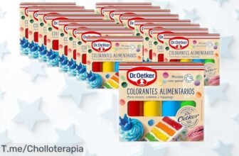 Colorantes alimentarios Dr Oetker con 17 tonos vibrantes para llenar de diversión tus postres, ¡un precio rebajado que vuela! Fácil uso y combinaciones infinitas, no dejes escapar este ofertón antes que se acabe la magia