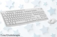 Combo teclado y ratón inalámbricos Logitech MK295 con clics ultra silenciosos por precio rebajado que no dura para siempre aprovecha este super chollo antes de que se agote