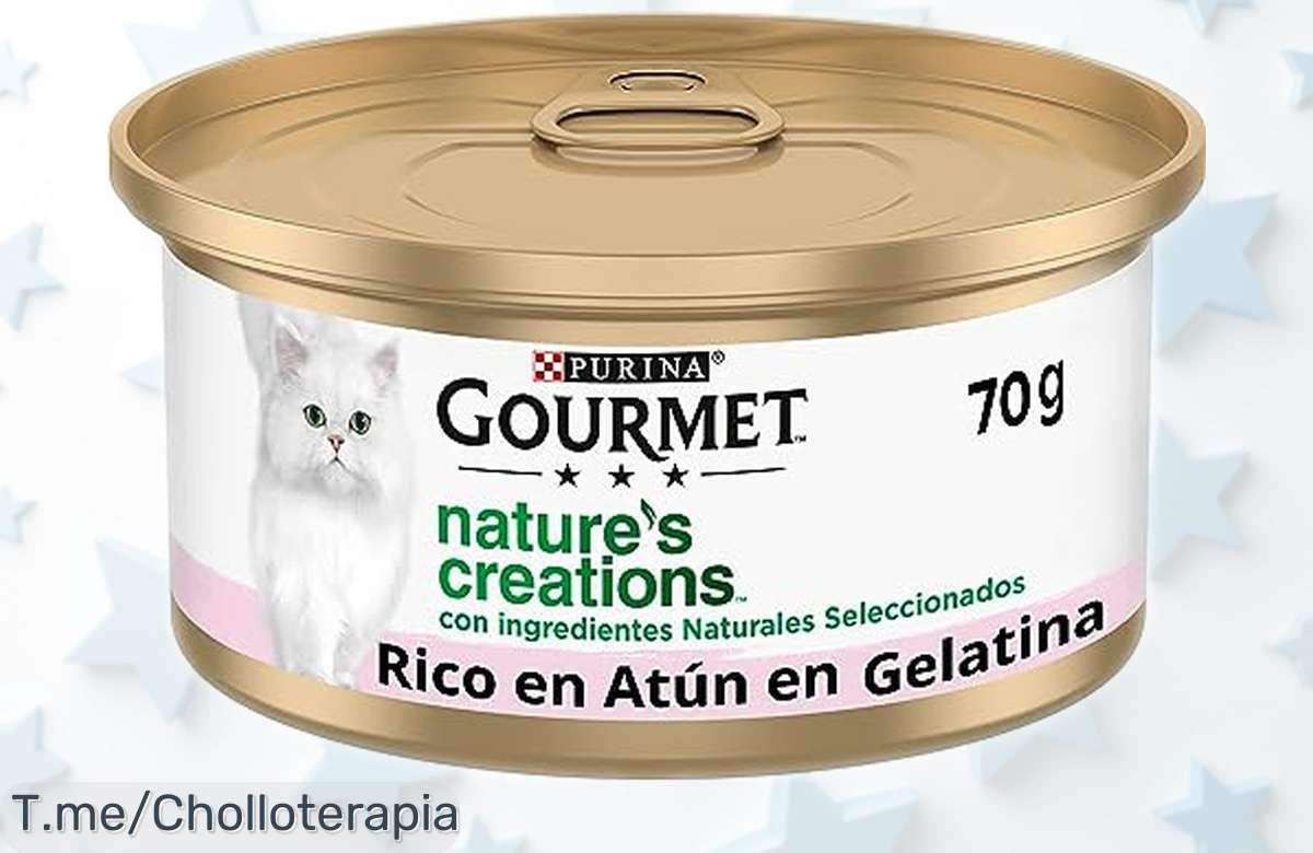 Comida húmeda Purina Gourmet Nature’s Creations con atún y gambas 24 latas a precio rebajado para mimar a tu gato con un festín natural sin químicos, ¡aprovecha ya antes que se acabe esta oportunidad única!