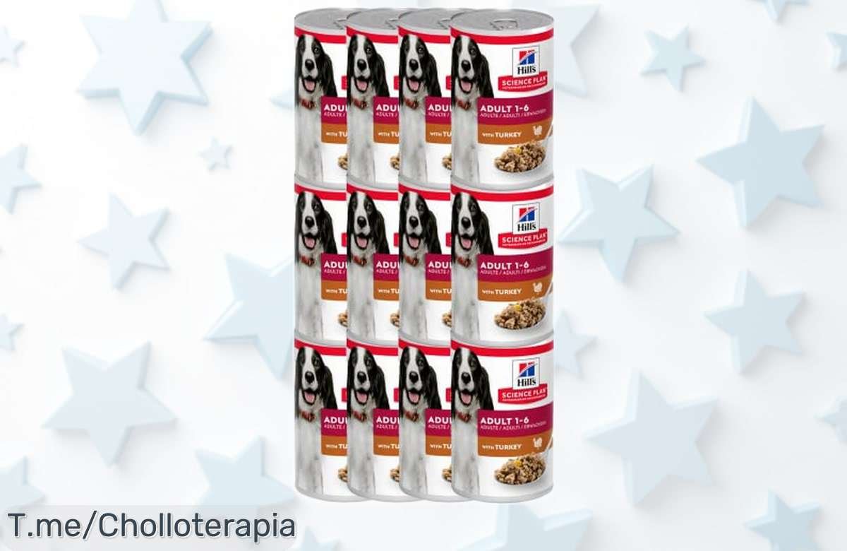 Comida para perros Hill’s HSP Canine Adult Pavo 12x370g con precio rebajado, cuida músculos y articulaciones de tu mejor amigo ¡Super chollo exclusivo que no puedes dejar pasar, oferta solo por poco tiempo!