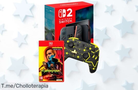 Consola Switch 2 última generación con Cyberpunk 2077 Ultimate y mando glow Mario Stars rebajada a precio loco, súper chollo solo por tiempo limitado ¡Corre que vuelan las unidades!