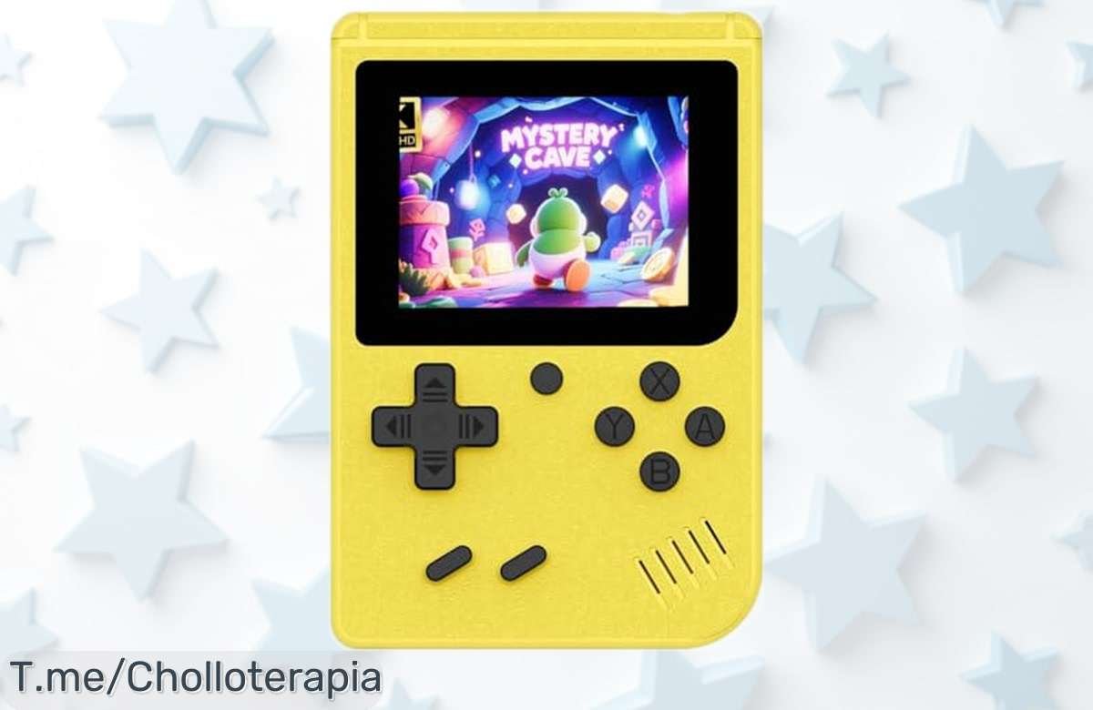 Consola portátil Febotak con 240 juegos retro clásicos y batería de 5 horas a precio rebajado chollazo irresistible para viciar cuando quieras ¡date prisa que vuelan estos ofertones!