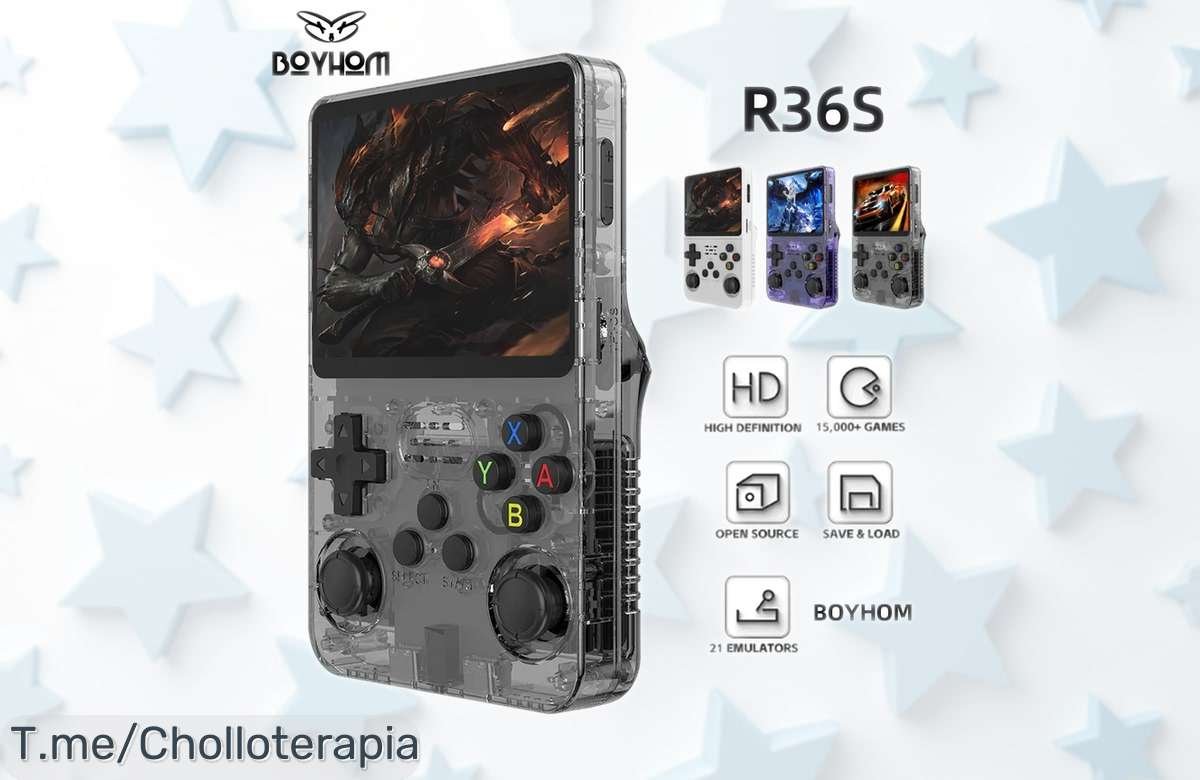 Consola portátil Retro R36S con pantalla IPS 3,5” y 128G rebajada a un precio muy bajo para que disfrutes horas de juegos; aprovecha esta oferta limitada antes de que se acabe este descuentazo único ¡corre que vuelan!