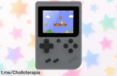 Consola retro portátil febotak con 500 juegos clásicos y batería duradera hasta 5 horas rebajada a precio de ganga solo por tiempo limitado ¡Corre que vuelan estas unidades!