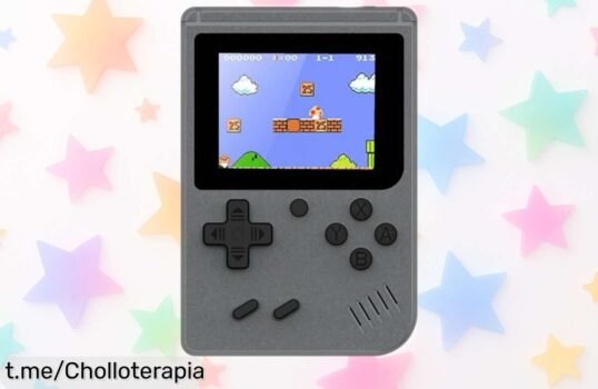 Consola retro portátil febotak con 500 juegos clásicos y batería duradera hasta 5 horas rebajada a precio de ganga solo por tiempo limitado ¡Corre que vuelan estas unidades!