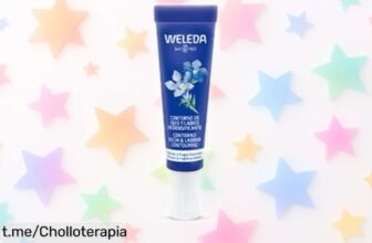 Contorno de ojos y labios Weleda genciana azul con precio rebajado para despedirte de arrugas y bolsas rápido, un super chollo que tienes que conseguir antes de que se agote ¡corre ya!