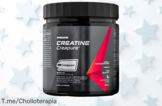Creatina Creapure Prozis 300g con calidad premium y precio rebajado solo por poco tiempo mejora tu fuerza y energía al máximo sin líos aprovecha este super chollo antes de que desaparezca ¡no lo dejes escapar!
