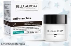Crema antimanchas y antiedad Bella Aurora B7 con SPF20, reduce manchas y arrugas para piel mixta-grasa a precio rebajado imperdible corre que vuelan las unidades supera este ofertón ya mismo