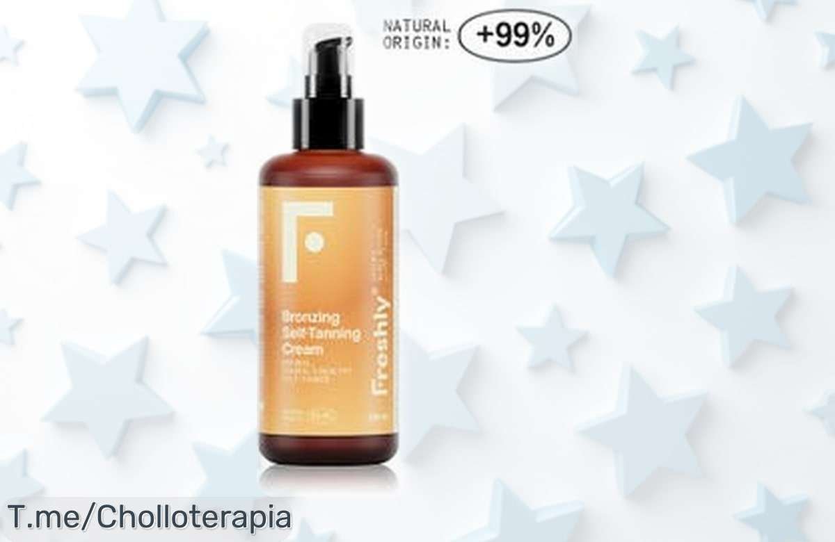 Crema autobronceadora Bronzing Radiance de Freshly Cosmetics con un precio rebajado que no encontrarás otra vez, para conseguir ese bronceado natural y radiante al instante ¡Corre antes de que se agoten!